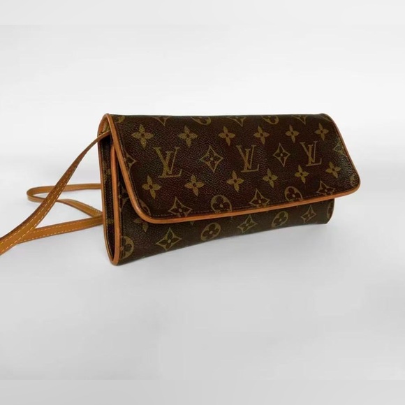 Louis Vuitton Pochette Twin GM Shoulder‎ Bag Monogram Canvas With Dust Bag - Picture 2 of 12